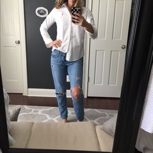 Ralph Lauren white oxford Polo